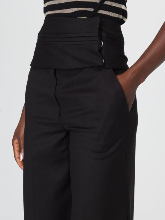 25FW 시모나 코르셀리니 팔라초 팬츠 A25CPPA00201 V0003 Black - SIMONA CORSELLINI