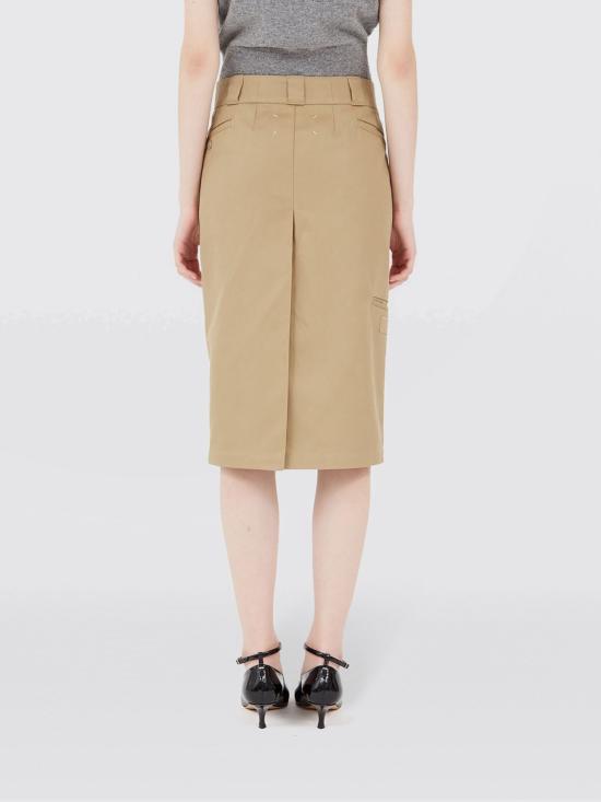 25FW 마르지엘라 미디 스커트 S51ME0028S54042 114 Beige - MAISON MARGIELA