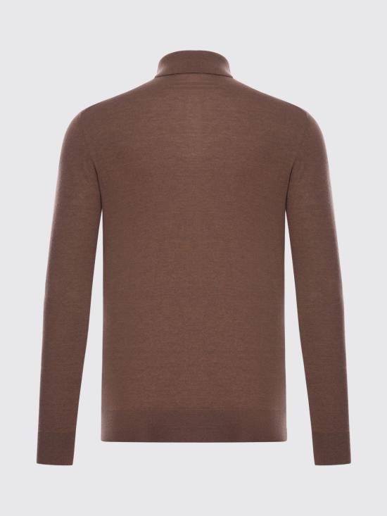 25FW 에르메네질도제냐 폴로 티셔츠 UGJ00A2132 M96 Brown - ERMENEGILDO ZEGNA