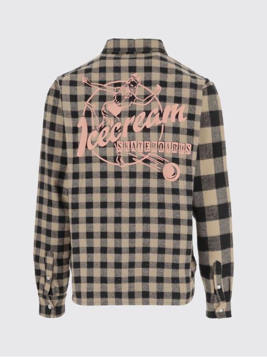 25FW 아이스크림 셔츠 IC25323 BLACKCHECK Red - ICECREAM