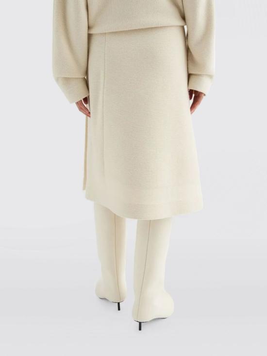 25FW 질샌더 롱 스커트 J02MA0310J14804 268 White - JIL SANDER