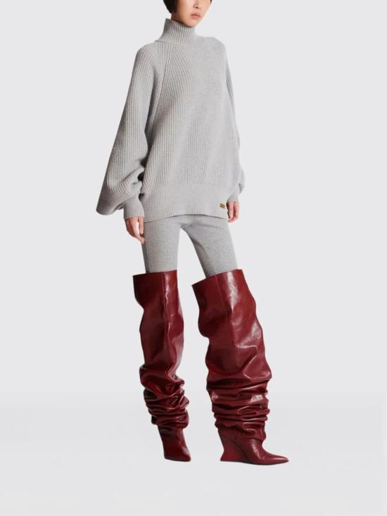 25FW 발망 터틀넥 FF0KG025KJ22 9UB Grey - BALMAIN