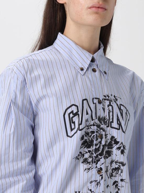 25FW 가니 셔츠 W0826 01M Blue - GANNI