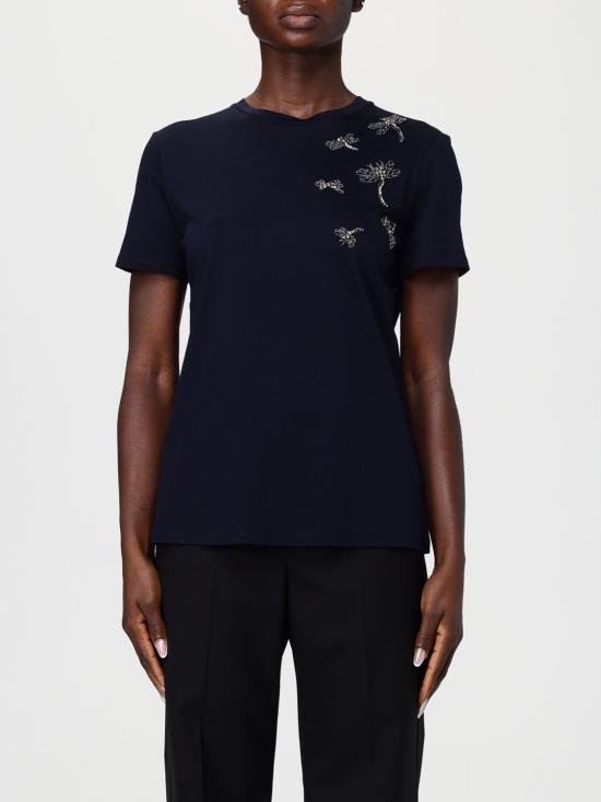 25FW 막스마라 스튜디오 반팔 티셔츠 2526976013600 008 Blue 1