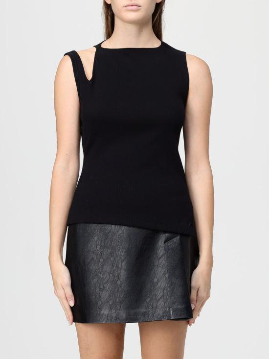 25FW 쿠레쥬 민소매 티셔츠 425JDE146JS0194 9999 Black