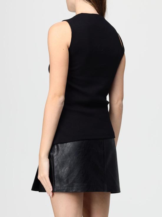 25FW 쿠레쥬 민소매 티셔츠 425JDE146JS0194 9999 Black - COURREGES