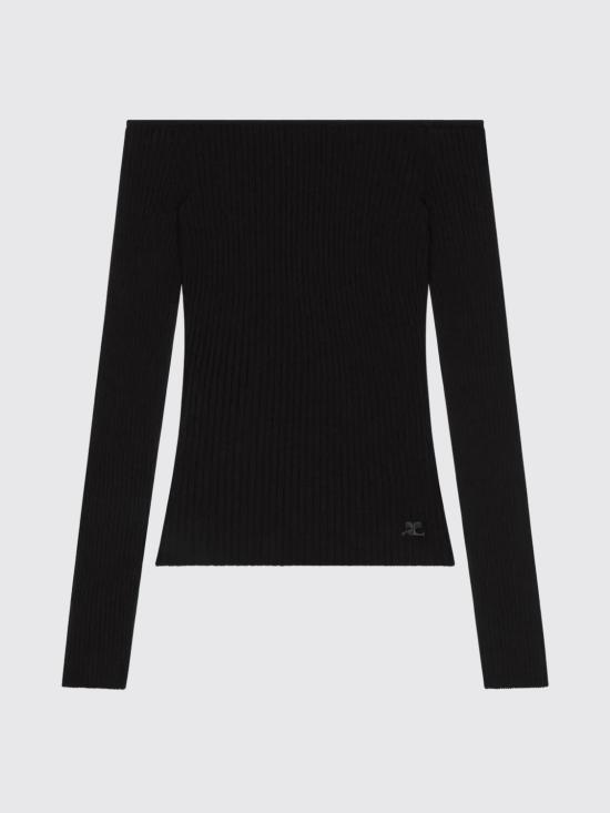 25FW 쿠레쥬 긴팔 티셔츠 325MTO429FI0001 9999 Black