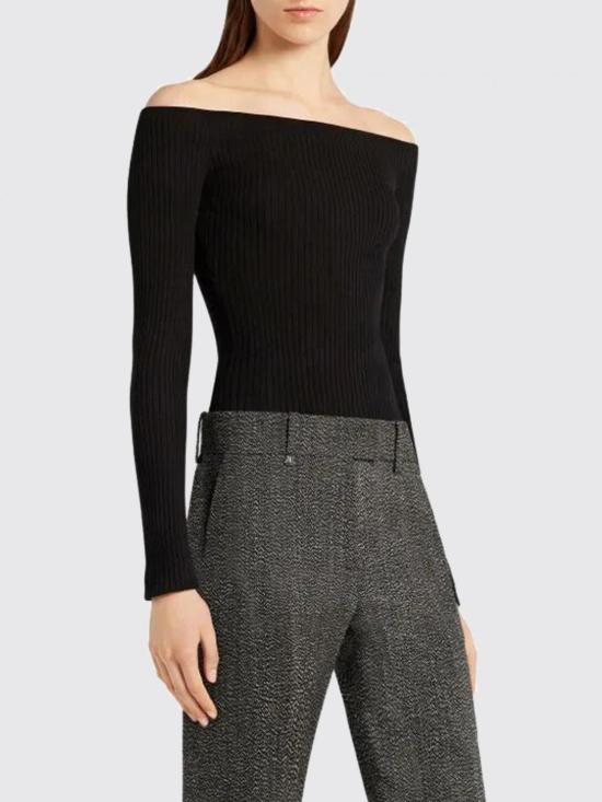 25FW 쿠레쥬 긴팔 티셔츠 325MTO429FI0001 9999 Black - COURREGES