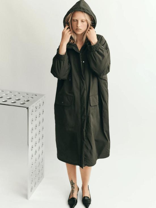  바움 운드 페르드가르텐 패딩 Baum Und Pferdgarten 데미 코트 로젠 그린 레오파드 - BAUM UND PFERDGARTEN