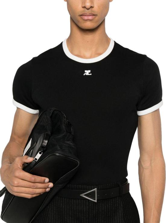 26SS 쿠레쥬 반팔 티셔츠 VESJTS020JS00709901 BLACK - COURREGES