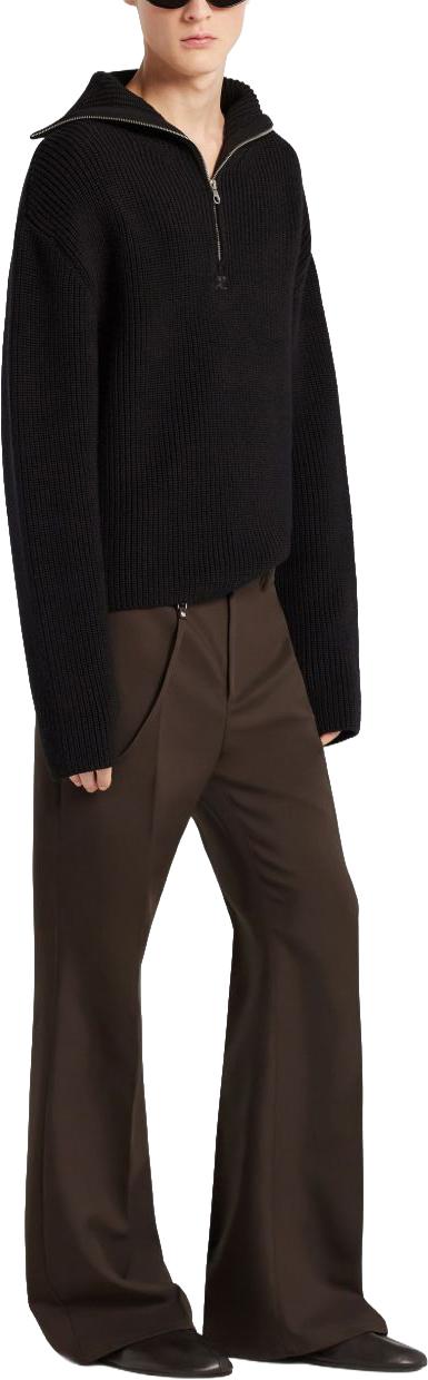 25FW 쿠레쥬 니트 베스트 325MPU243FI00369999 BLACK - COURREGES