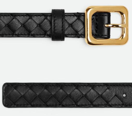 25FW 보테가베네타 벨트 843889V5N21 1019 BLACKMBRASS - BOTTEGA VENETA