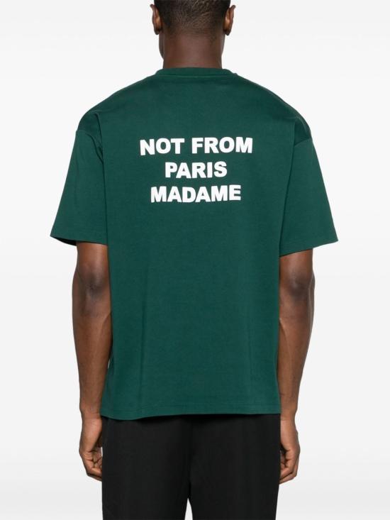 26SS 드롤드무슈 반팔 티셔츠 PERM TS203 CO002DGN - DROLE DE MONSIEUR