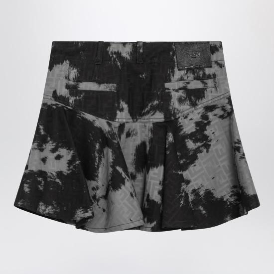 25FW 펜디 숏 스커트 FLQ602AVF5 Black - FENDI