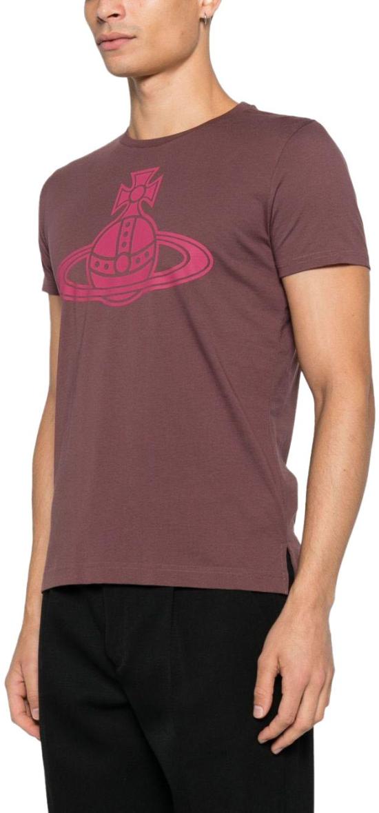 25FW 비비안웨스트우드 반팔 티셔츠 3G01004AJ001MH405 PURPLE - VIVIENNE WESTWOOD