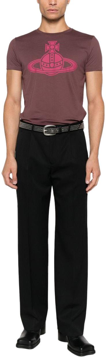 25FW 비비안웨스트우드 반팔 티셔츠 3G01004AJ001MH405 PURPLE - VIVIENNE WESTWOOD