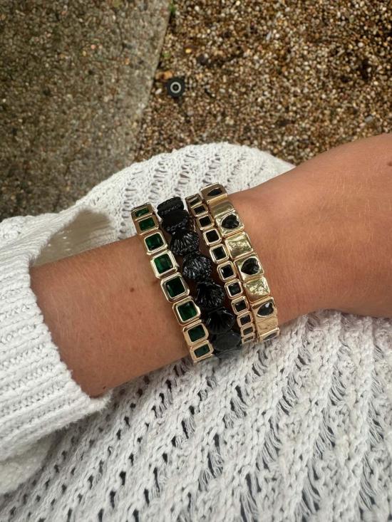  LA LUMIERE NY 팔찌 라 루미에르 뉴욕 에메랄드 스퀘어 젬 브레이슬릿 - OTHER BRANDS