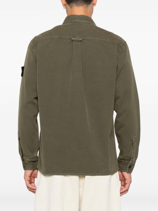 25FW 스톤 아일랜드 긴팔 셔츠 K2S151200025S0184V0154 MILITARY GREEN DOM - STONE ISLAND