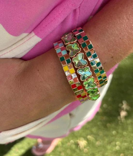  라 루미에르 뉴욕 팔찌 에메랄드 더 체커스 브레이슬릿 - LA LUMIERE NY