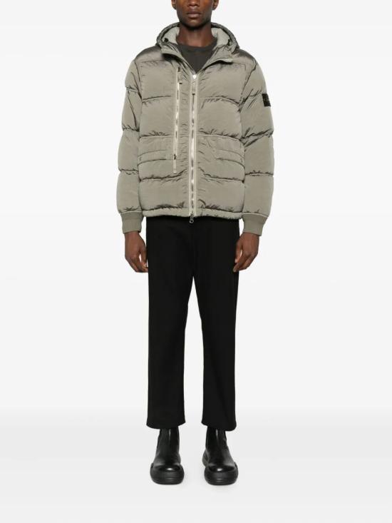 25FW 스톤 아일랜드 나일론 메탈 에코닐 후드 다운 파카  K2S154100088S0019V0054 MILITARY GREEN DOM - STONE ISLAND