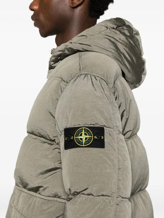 25FW 스톤 아일랜드 나일론 메탈 에코닐 후드 다운 파카  K2S154100088S0019V0054 MILITARY GREEN DOM - STONE ISLAND