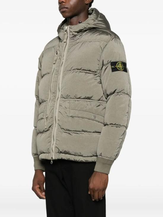25FW 스톤 아일랜드 나일론 메탈 에코닐 후드 다운 파카  K2S154100088S0019V0054 MILITARY GREEN DOM - STONE ISLAND