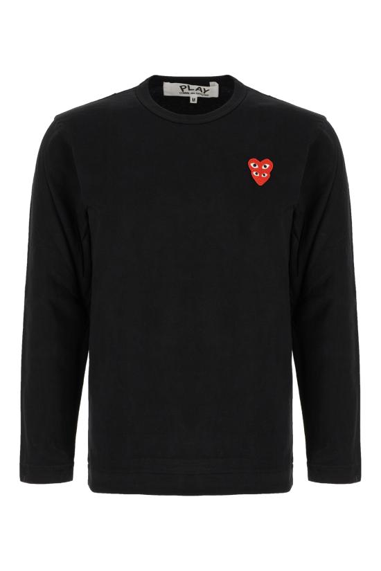 25FW 꼼데가르송 긴팔 티셔츠 AXT2920511 BLACK DOM