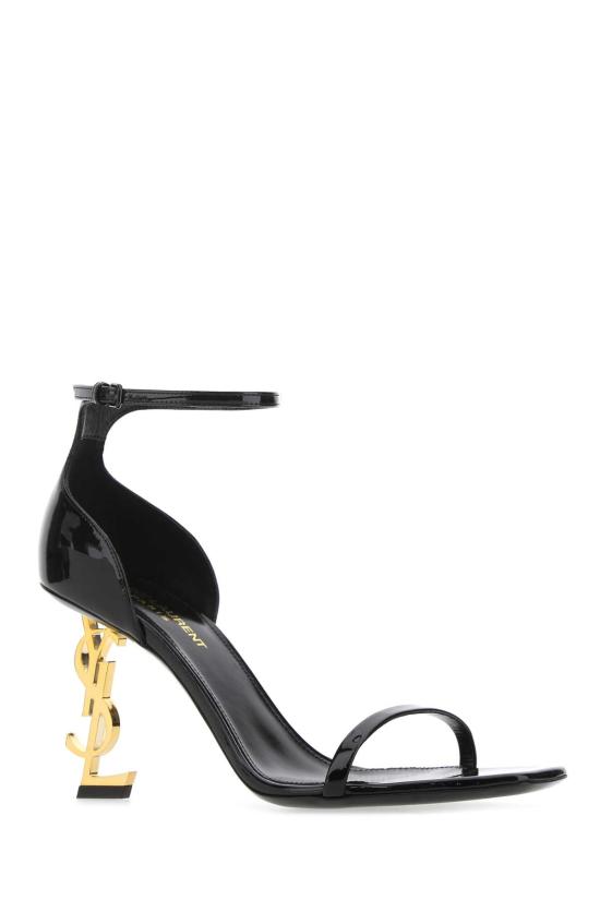 26FW 생로랑 페이턴트 레더 오피움 샌들 5576791TV1A 1000 Black - SAINT LAURENT