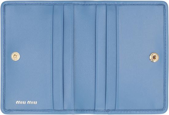 25FW 미우미우 지갑 5MC103AFPPF0V98 blue - MIU MIU