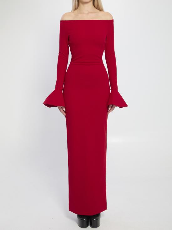 26SS 솔러스런던 미디 원피스 OS46053 RED