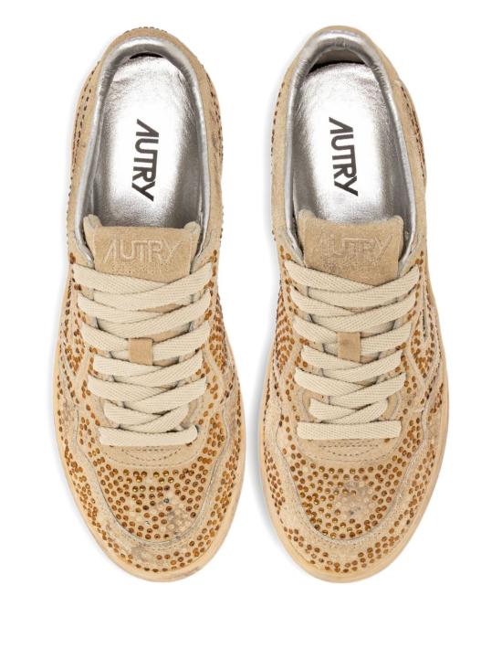 25FW 오트리 메달리스트 로우 레더 스니커즈 AULWNA03 BEIGE - AUTRY