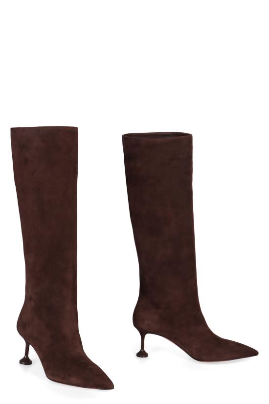 25FW 아쿠아주라 부츠 LYLMIDB0SUEESP brown - AQUAZZURA