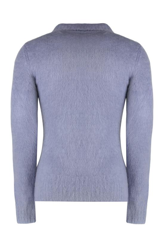 25FW 구찌 브러시드 울 모헤어 가디건 849729XKE7O4139 Lilac - GUCCI