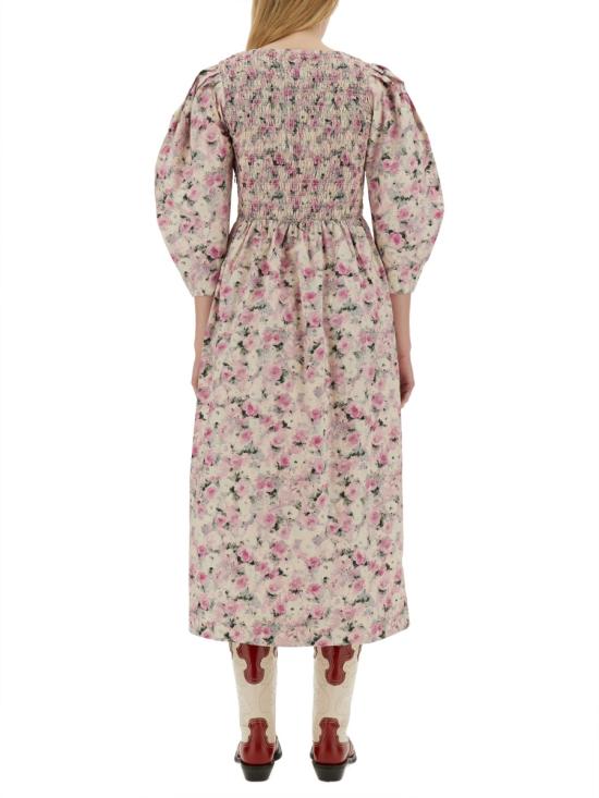  가니 미디 원피스 F8711 787 MULTICOLOUR - GANNI