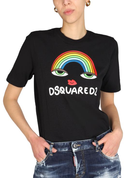  디스퀘어드2 반팔 티셔츠 S72GD0362 S22507900 BLACK - DSQUARED2