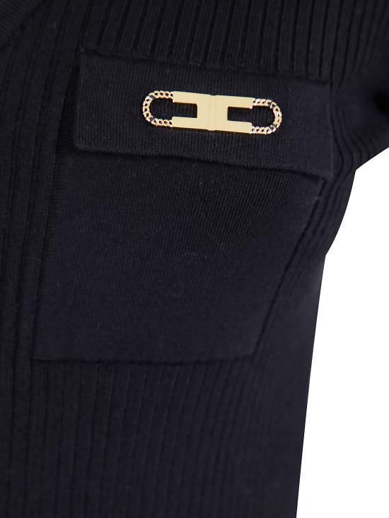 25FW 엘리자베타프랜치 미디 원피스 AM10B56E2110 black - ELISABETTA FRANCHI