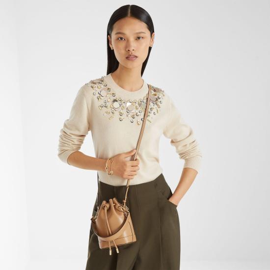  펜디 몬트레조 버킷백 8BS109AYJ1F19P8 Beige - FENDI