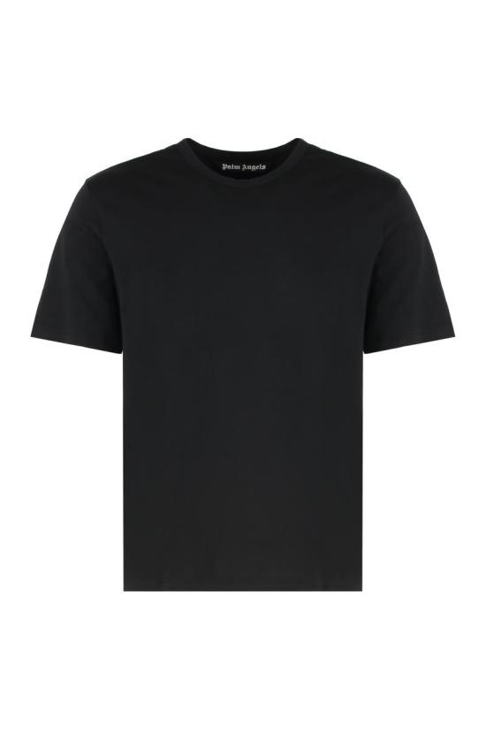 25FW 팜앤젤스 반팔 티셔츠 PMUG003C99FAB001 1010 Black