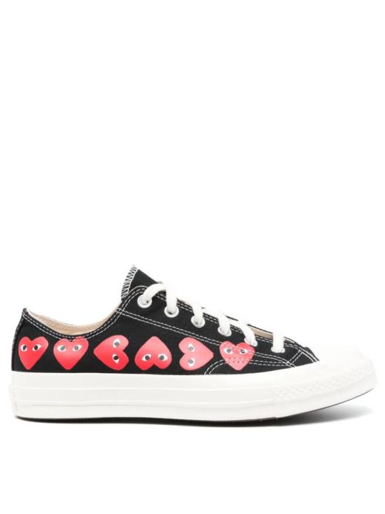 25FW 꼼데가르송 플레이 X 컨버스 스니커즈 AZ K126 001 1 BLACK - COMME DES GARCONS PLAY CONVERSE