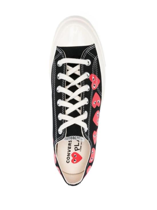 25FW 꼼데가르송 플레이 X 컨버스 스니커즈 AZ K126 001 1 BLACK - COMME DES GARCONS PLAY CONVERSE