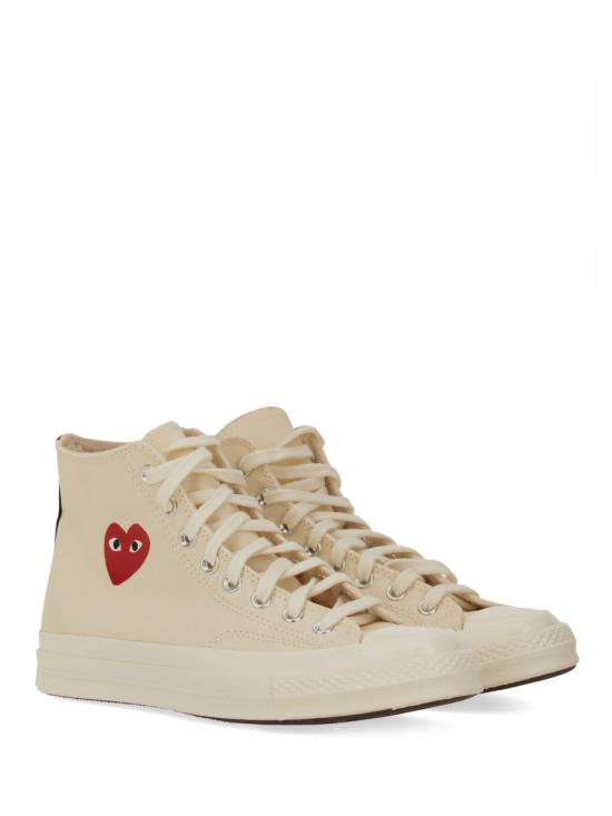 25FW 꼼데가르송 플레이 X 컨버스 스니커즈 AZ K129 001 2 WHITE - COMME DES GARCONS PLAY CONVERSE