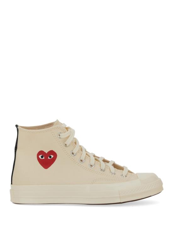 25FW 꼼데가르송 플레이 X 컨버스 스니커즈 AZ K129 001 2 WHITE - COMME DES GARCONS PLAY CONVERSE