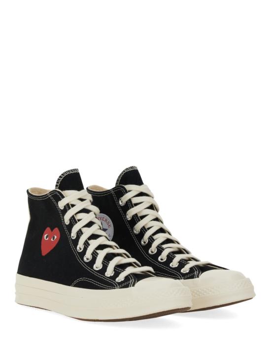 25FW 꼼데가르송 플레이 X 컨버스 스니커즈 AZ K129 001 1 BLACK - COMME DES GARCONS PLAY CONVERSE