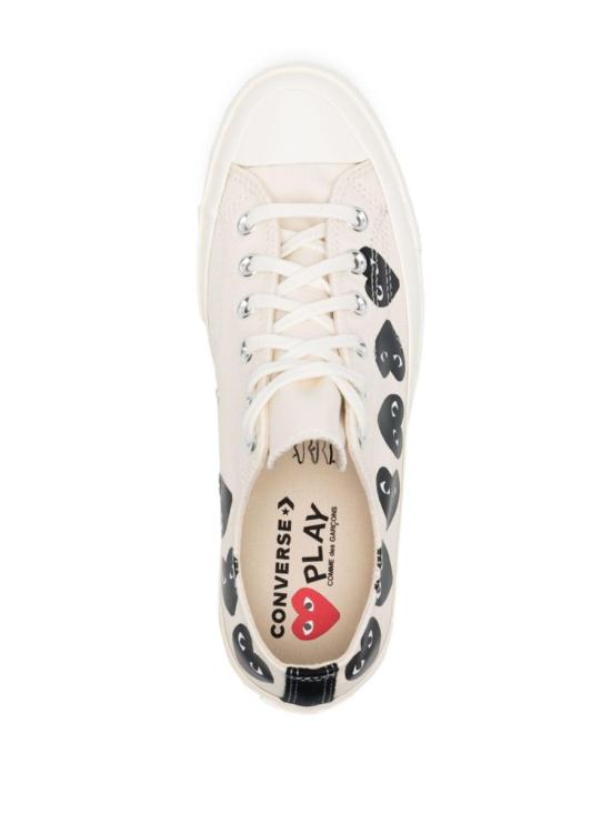 25FW 꼼데가르송 플레이 X 컨버스 스니커즈 AZ K126 001 2 WHITE - COMME DES GARCONS PLAY CONVERSE