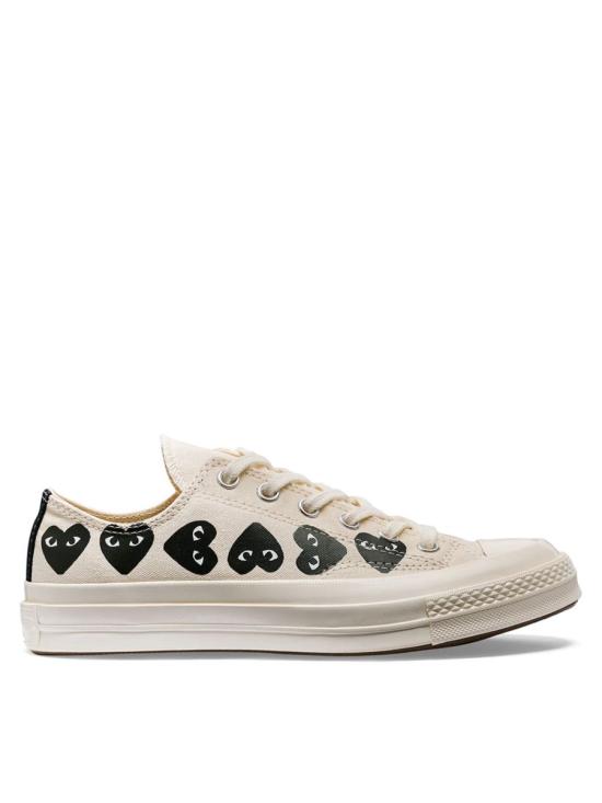 25FW 꼼데가르송 플레이 X 컨버스 스니커즈 AZ K126 001 2 WHITE - COMME DES GARCONS PLAY CONVERSE