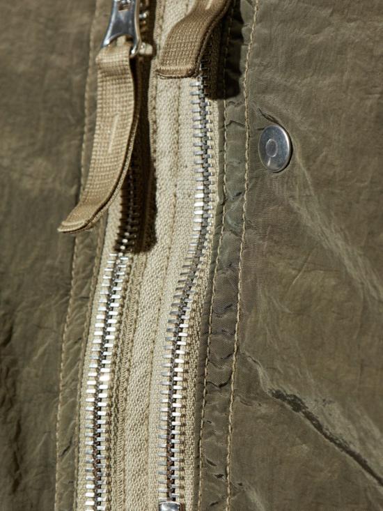 25FW 스톤 아일랜드 나일론 메탈 인 에코닐 리제너레이티드 나일론 가먼트 다이드 오버셔츠 K2S151200031S0019V0054 MILITARY GREEN DOM - STONE ISLAND