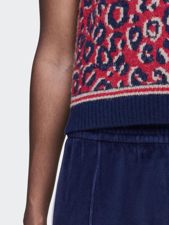 25FW 아디다스 X 웨일즈 보너 자카드 니트 베스트 KD0335 CONAVY Red - ADIDAS X WALES BONNER