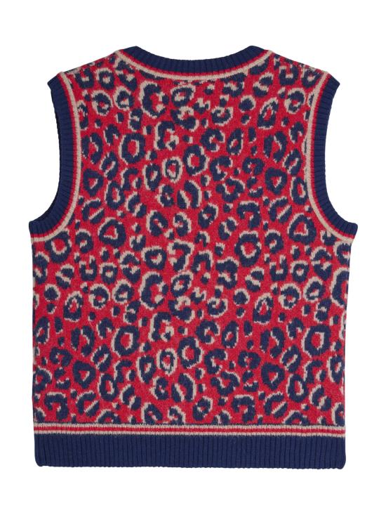 25FW 아디다스 X 웨일즈 보너 자카드 니트 베스트 KD0335 CONAVY Red - ADIDAS X WALES BONNER