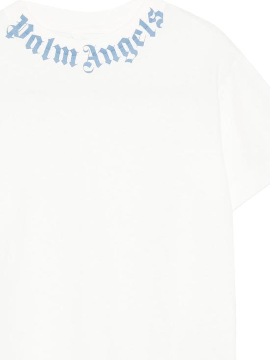 25FW [키즈] 팜앤젤스 티셔츠 PBAA003F25JER002 0340 White - PALM ANGELS