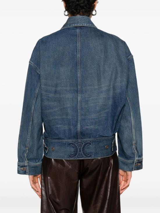 25FW 셀린느 데님 자켓 RV0ZM930F 07DU Blue - CELINE